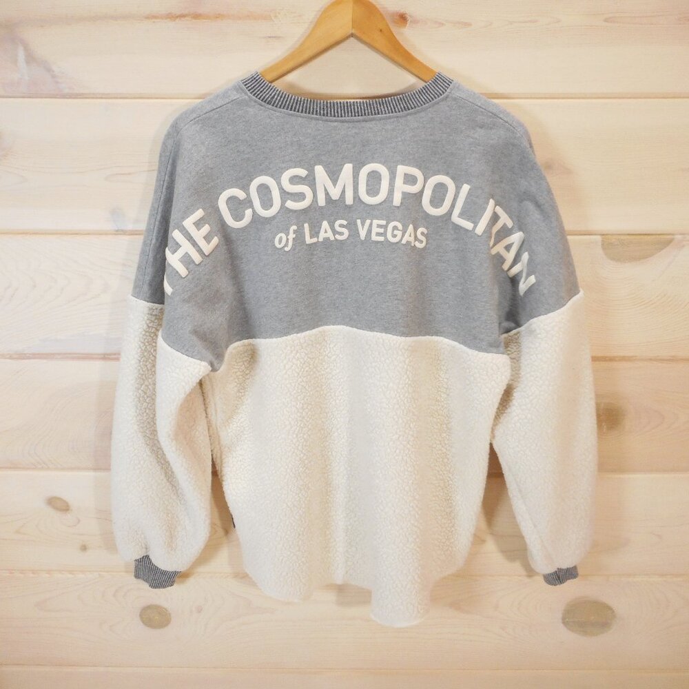 The Cosmopolitan Las Vegas Spirit Jersey Faux Sherpa Pullover Sweatshirt Size S